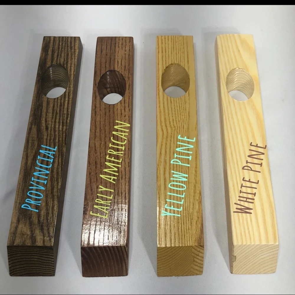 Tapered Wood Gravity Balancing Board Wine Bottle Holder